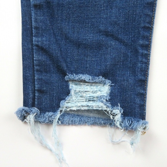 MADEWELL 9" High Rise Skinny Distressed Raw Hems Jeans - Picture 4 of 6